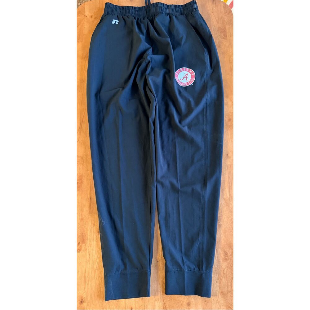 Alabama Crimson Tide Champion Men’s Russell Black Joggers Medium Pants‎ NCAA NWT